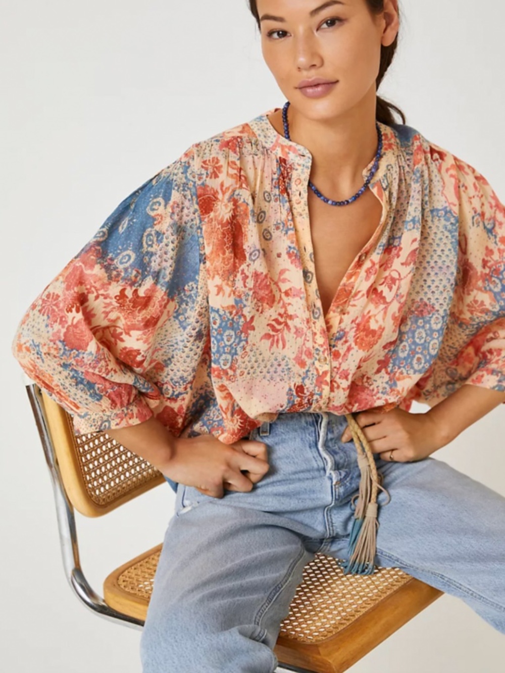 Anthropologie Pilcro printed blouse